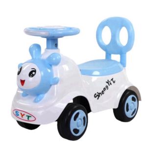 [Siêu rẻ] Xe lắc chòi chân mặt Heo  mặt Thỏ ngộ nghễnh cho bé có nhạc + thùng đồ + tựa lưng