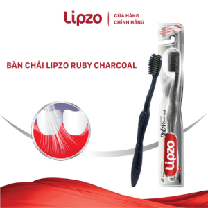 [Combo 2] Bàn Chải Đánh Răng Lipzo Ruby Charcoal Dành Cho Nhạy Cảm Công Nghệ Chỉ Tơ Than Hoạt Tính Kháng Khuẩn Siêu Nhỏ Mềm Mảnh