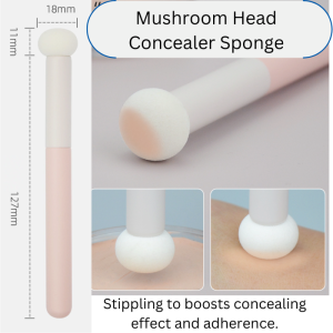 Round-tip Lip Brush Concealer Brush | Mushroom Head Concealer Sponge | Make Up Brush Sponge