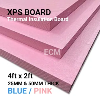 READY STOCK! (60CM X 120CM) XPS Extruded Thermal Insulation Board High-Density Roof & Wall Insulation / Hard Foam Board