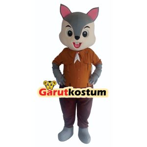 Kostum maskot badut tupai setelan dewasa lucu costume binatang