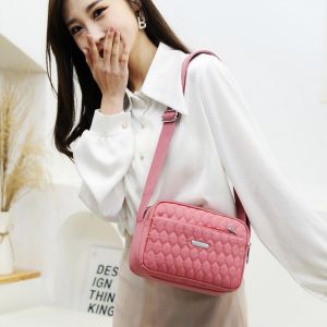 [จัดส่งใน 24 ชม.] กระเป๋า สะพาย ผญ กระเป๋า สะพายไหล่ กระเป๋าผ้า กระเป๋าแฟชั่นผญ กันน้ำ 5 ช่องซิป (OD792)