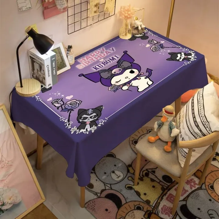 Ins%20style%20cute%20Kuromi%20tablecloth%20cartoon%20girl%20heart-shaped%20dormitory%20bedroom%20study%20desk%20mat%20changing%20table%20dust%20cloth%20-%20Image%203
