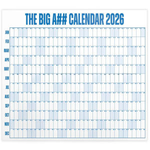 Large Calendar 2026 Wall Calendar Extra Big Size Full Year Date Planner Home And Office Decor Stationery