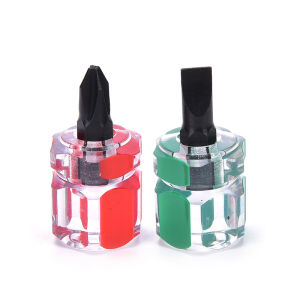LEI 2pcs Mini Screwdriver Mini Screw Driver Short Small Split Repair Tools Kit Set