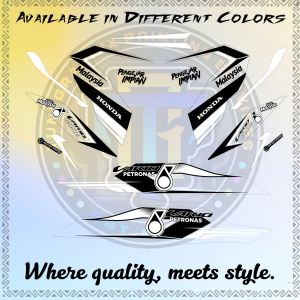 HONDA CLICK V3 VARIO PETRONAS RACING CONCEPT DECALS TRANSPARENT