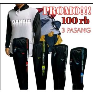 Promo 3 celana + 3 [16%15] kaos Tani asick   Celana Training Joger Mizuno Panjang Tani kupluk Lengan Panjang Outdorr L-XXL Adem Nyaman di Pakai Setelan Tani Sport