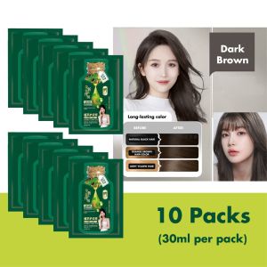 Bubble Plant Hair Dye Natural Gentle Long-Lasting Black Hair Color Plant-Based Hair Dye with Scalp Protection Hair Care