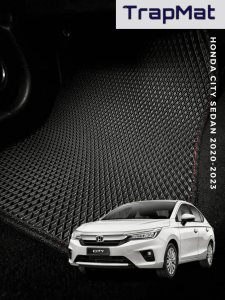 FOR - HONDA CITY 2021 TrapMat Customize Car Floor Mat 100% Waterproof Anti Slip Easy to Clean(Front & Rear)