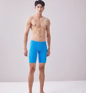 ZOKE กางเกงว่ายน้ำทนต่อคลอรีนสำหรับผู้ชายแบบสั้นนักแข่งรถมืออาชีพวัสดุกันน้ำทนทานชุดว่ายน้ำแจมเมอร์ฝึกอาชีพสำหรับการแข่งขัน