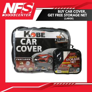 BUY 1 FREE 1 Kobe Tri-flect Car Cover Large (WITH FREE Storage Net)