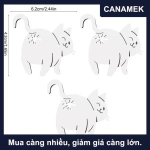 【CANAMEK】 Vui mèo Butt bánh mì Clip 3D in túi Clip Bag chủ mới lạ tiện ích nhà bếp cho những người yêu mèo bóp và khóa bánh mì Túi clip cho thực phẩm lưu trữ trang trí nội thất 1 2 3pcs
