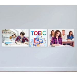 {HCM}Tranh treo tường tranh trang trí lớp học tiếng anh tặng kèm đinh 3 chân không cần khoan tường