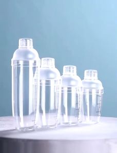 Acrylic Milktea Cocktail Shaker 350/500/700/1000ml Multipurpose Shaker for Juice Protein Boba Drink