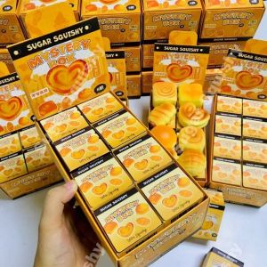 2026 Simulated Fruit Stress Ball Squeeze Toy 6 Pcs Squishy Blind Box Slow-Rising Squishy ADHD Stress Relief Fingertip Toy Mystery Box Gift