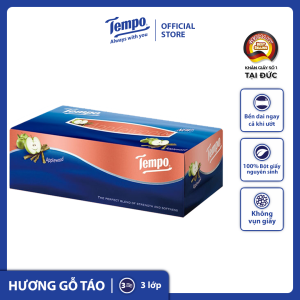 [HỘP LẺ] Khăn giấy hộp rút cao cấp Tempo - 3 lớp bền dai không kích ứng da - Thương hiệu Đức