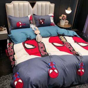 4 In 1 Skin-friendly Nordic Trend Style Bedding Sets Washable Bed Sheet Duvet Cover Comfortable Pillowcase Single /Twin/queen/King Size Bedsheet