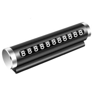 ป้ายทะเบียนที่จอดรถทำจากอลูมิเนียมแบบนำกลับมาใช้ใหม่ได้พร้อมลูกกลิ้งกาวสำรองสัญลักษณ์จอดรถเพื่อความยุ่งยากในการระบุตัวตนรถ