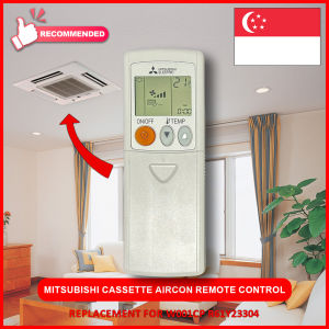 Mitsubishi Cassette Air-Con Universal Remote Control Replacement | W001CP | R61Y23304 | Grey