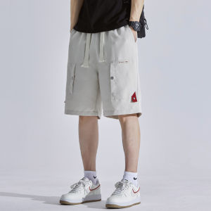 Celana Pendek Pria Sport Casual Olahraga Multi-saku Longgar Cowok Fashion Shorts K6628