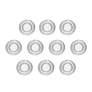 10Pcs 18/23mm Round Glass Tabletop Non-slip Pad PVC Double-Sided Plastic Sucker Cushion Furniture Rubber Particle Gasket