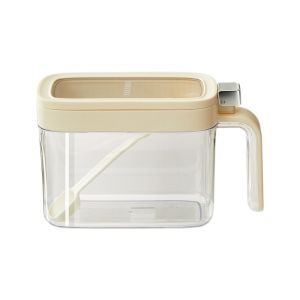 OOC Plastic Pop-Top Seasoning Box 600ML Sealed Seasoning Bottle Practical Moisture-Proof Salt Storage Container Household