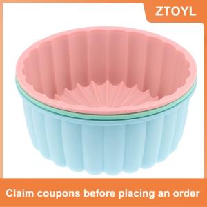【ZTOYL】 6 inch Charlotte Bánh Pan Silicone Cheesecake không dính Vòng Silicone nướng Khuôn bánh khuôn mẫu cho Dâu Tây Shortcake Tart Pie