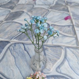 Hoa Baby Hoa Bi Bằng PU Mềm Mướt Cành Có 5 Nhánh Hoa Cao 22cm Dùng Làm Trang Trí