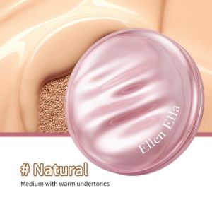 Ellen Ella Official Store Shelly Pink Dewy Glow Cushion | Hydrating -Sweat-Resistant- oil-control-Up to 12-hour fresh-looking wear