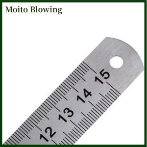 Moito 15cm Double Side Stainless Steel Measuring Straight Ruler Tool 6 Inches