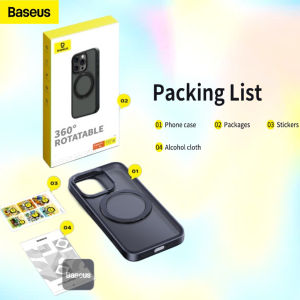 Ốp lưng tích hợp chân đế từ tính baseus skyring series magnetic phone case with stand for ip 16 series