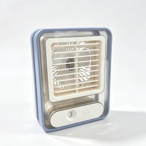 Portable Desktop Air Conditioner USB Mini Cooler Fan Water Cooling With 3Speed Spray Humidification