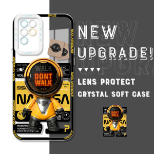 Hontinga Casing Case For infinix Note 30 VIP Pro 5G 10 Pro NFC 11 Note 12 Pro G96 G88 2023 VIP Case Transparent Clear Case New NASA Astronaut Soft Silicone Rubber Cases Back Cover Phone Casing Softcase For Girls