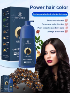 [Easily Cover Gray Hair] Caviar Protein Hair Dye Strong Hair Dye Plant Extract Deep Nourishment Long-lasting Color Fixation Plant Extract Hair Dye Cream【轻松遮白发/不伤发质】鱼子酱蛋白染发剂/植物萃取染发膏