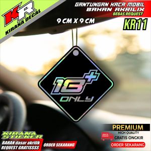 GANTUNGAN KACA AKRILIK BEBAS CUSTOM MOBIL DAN TRUCK KIRANA KODE 15