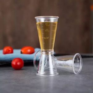 Double-headed Measuring Cup With Clear Scale Ounce Cup 20-40cc Plastic Measuring Cup for Milktea Measuring Pitcher