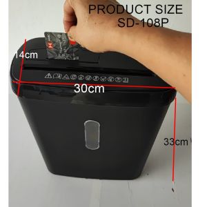 TRENY HEavy Duty Paper Shredder Machine - Paper Shredder - Shred CD  Credit Card  Stapler  Paper Clip - Cross Cut Shredder
