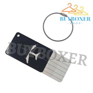 BUYBOXER 1pcs Aluminum Alloy Waterproof Luggage Tag Travel Suitcase Bag Name Address Label Travel Accessories