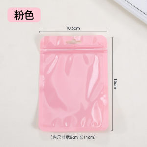 Ins Wind Macaron Color Zipper Lock Bag Plastic Bag Thickened Storage Sealed Packaging Bag
