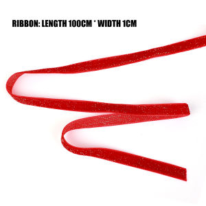 6mm 38mm Red Glitter Velvet Ribbon For Handmade Gift Bouquet Wrapping Supplies Home Party Decoratin Christmas Ribbon