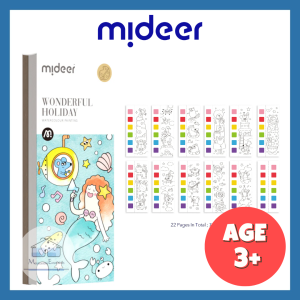 (Wonderful Holiday) Mideer Pocket Watercolor Painting Book Art and Craft Picture Book for Children Birthday Present
