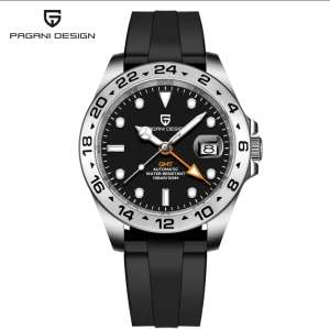 Pagani Design 2026 New Mens Diver Watch 42mm Sapphire Automatic Mechanical GMT Watch 100m Waterproof PD1682
