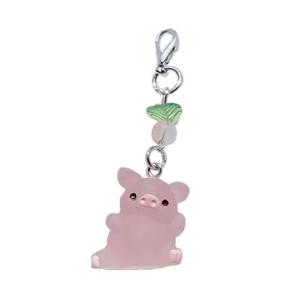 Đuôi cá đáng yêu dâu lợn dây móc điện thoại dây đeo chìa khóa xe vật trang trí treo trang trí túi dây buộc phụ kiện ví