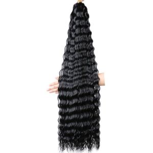 JING Easy to braid Wigs Super light Heat Resistant Synthetic Fiber Chemical Fibre Hair Bundle Soft Brushable Crochet Hair Women