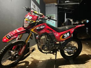 DECAL SUPERMOTO MERAH HITAM CRF 150 - STIKER FULLBODY CRF NEW 2024