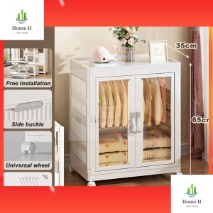 Baby Folding Wardrobe Installation free childrens Drawer Chest high-capacity home storage cabinet