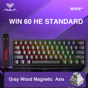 AULA WIN60/68HE Customized RT Mechanical Keyboard with personalized ribbons Supporting RGB Lights Hot-Swappable Wired Keyboard Suitable for Desktop and Laptop Computers