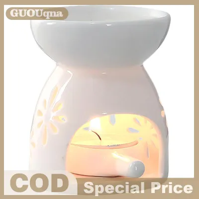 GUOUqna Gốm tinh dầu đèn hương thơm Burner hương liệu nến hương thơm chủ