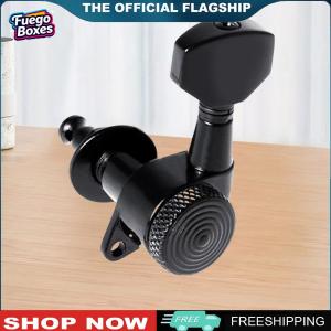 【New Arrival】 Black Locking Tuners for Guitars - 6Pcs Guitar String Pegs for 6R Inline Ideal for Improved Tuning Accuracy