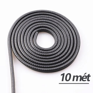 ZCAUTO  Cuộn 10m Gioăng Cao Su Nẹp Viền Cửa Chữ U Lõi Thép Chống Va Đập Trầy Xước Cánh Cửa Ô Tô